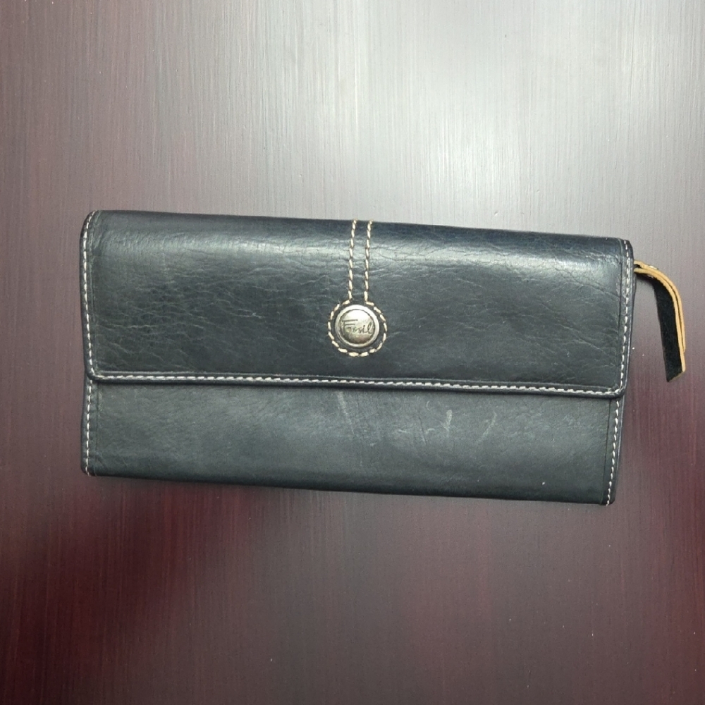 Fossil Black Leather Wallet